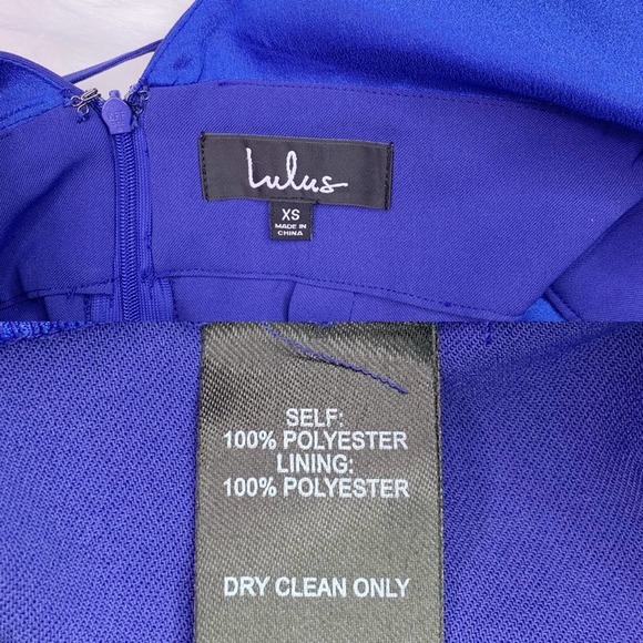 NWT Lulu’s Cobalt Blue Never Looking Back Jumpsuit - Picture 5 of 7